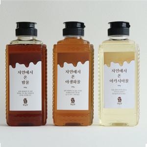 국내산 자연에서온 천연 벌꿀 아카시아꿀 밤꿀 야생화꿀 500g