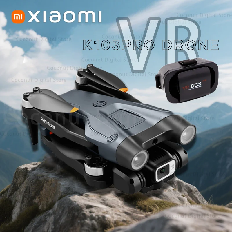 Xiaomi K103pro 드론 전문 듀얼 HD 카메라 항공 사진 FPV 헬리콥터 장애물 회피 Foldable RC Quadcopter Toys