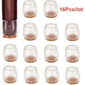 16pcs 실리콘 의자 다리 커버 피트 바닥 보호기 패드 가구 테이블 커버 양말 둥근 바닥 미끄럼 방지 컵 14mm-18mm
