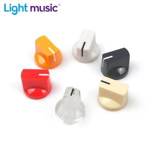 6Pcs 멀티 컬러 Flet 헤드 기타 페달 손잡이 일렉트릭 기타 냄비 전위차계 손잡이 기타 액세서리