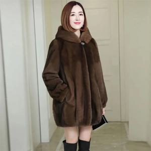 Womemn 가짜 모피 코트 여성 양털 깎기 가을 겨울 세분화 된 벨벳 한국 코트 짧은 가짜 여우 모피 칼라 후드 코트 여성