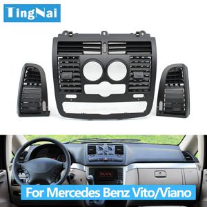 자동차 왼쪽 오른쪽 중앙 공기 배출구 커버 메르세데스 벤츠 Vito Viano W636 W639 2004 2005 2006 2007 2008 2009 2010-2015
