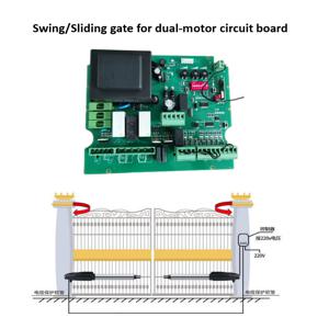 스윙/슬라이딩 게이트 PCB 220v AC 433 Mhz NC 모델 이중 모터 스윙/슬라이딩 게이트 모터 회로 기판