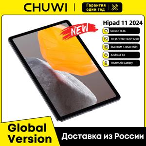CHUWI 2024 HiPad 11 태블릿, 10.95 인치 FHD Unisoc T616, 6GB RAM, 128GB ROM, 2.4G, 5G 와이파이, 7000Mah 배터리, Widevine L1, 안드로이드 14 태블릿