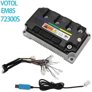 VOTOL EM85 프로그래밍 가능한 48V 60V 72V 85A72300S 전기 스쿠터 1000W-2000W 모터 컨트롤러에 적합한 사인파 컨트롤러