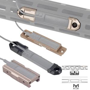 Mlok Keymod 레일 마운트 SF M600 M300 Airsoft 무기 스카우트 라이트 손전등 ST07 압력 패드 스위치 액세서리 Picatinny Rail