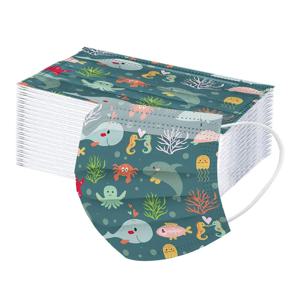 어린이용 마스크 일회용 안면 마스크 산업용 3겹 안면 50PC