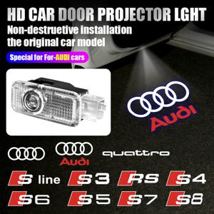 아우디 A3 8V 8P A6L A5 A7 Q3 Q5 Q7 A4 B5 B6 B7 B8 A1 RS TT S3 S6 Sline Quattro 자동차 도어 HD 환영 라이트 레이저 프로젝터 램프