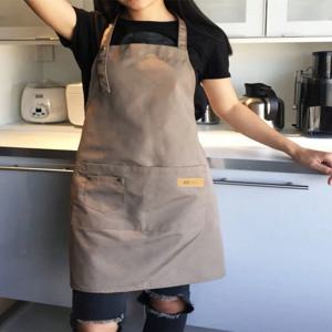 여자를위한 패션 캔버스 주방 앞치마 남자 요리사 작업 앞치마 그릴 레스토랑 바 숍 카페 뷰티 네일 스튜디오 웨이터
