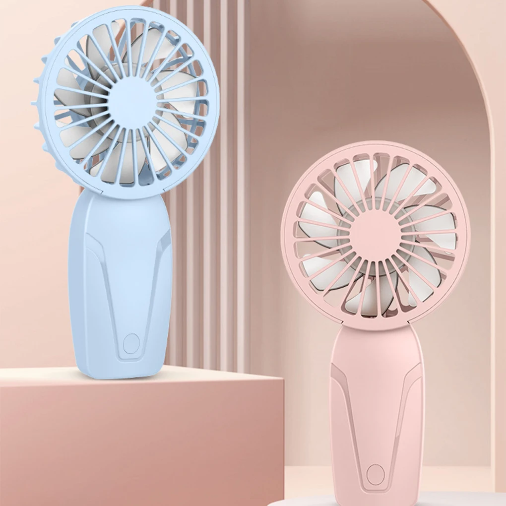 휴대용 소형 선풍기 ABS 경량 귀여운 외관 USB 충전식 미니 선풍기, 이동 중 냉각 휴대용 미니 포켓 선풍기