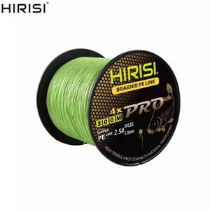 Hirisi 잉어 낚싯줄 4 가닥 300M 땋은 PE 라인 15-70LB 멀티필라멘트 낚싯줄 부드러운