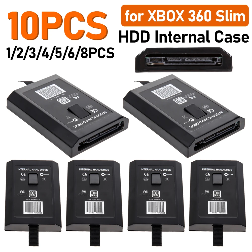 XBOX 360 슬림용 HDD 내부 케이스, HDD 하드 디스크 드라이브 박스, 게임 액세서리 교체, XBOX 360 슬림용, 20GB, 60GB, 120GB, 250GB