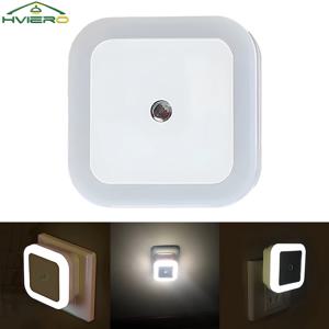 LED 야간 조명 모션 센서 스마트 전구 플러그 작동 침대 옆 사각형 벽 램프 룸 복도 통로 화장실 주택 조명