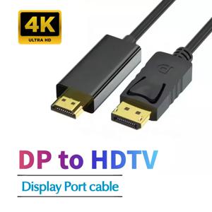 Displayport DP-HDTV 케이블 4K 30HZ 풀 HD 디스플레이 포트-HD 비디오 변환기 TV 노트북 컴퓨터 모니터 프로젝터