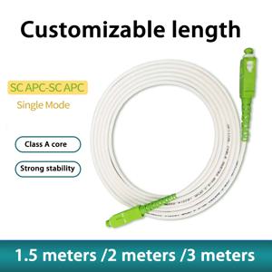 1.5m 2m 3m 광섬유 패치 코드 SC/APC-SC/APC 단일 모드 광섬유 케이블 fibra optica FTTH