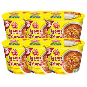 오뚜기컵밥 원조맛집 김치찌개밥 310g 6개