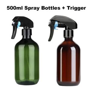 500ml/16.9 oz 스프레이 병 하위 병에 넣는 플라스틱 식물 분무기 식물, 청소 솔루션, 헤어, 원예, 메이크업용 리필 가능