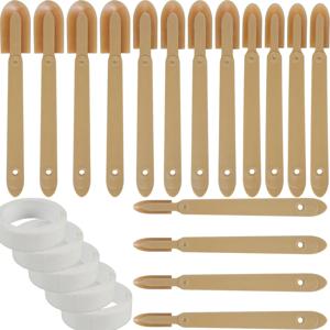 17Pcs 고무 코킹 도구 키트 고무 코킹 마무리 도구 그라우트 실란트 코킹 애플리케이터 주걱 창용 스무딩 도구