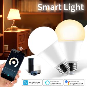 Cozylife 220V 110V E27 WiFi 스마트 LED 전구 20W 15W 12W 디밍 가능 APP 타이머 스위치 Alexa Google 음성 보조 음성 제어