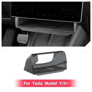 Tesla Model Y/3+ Highland Model Y 주니퍼 언더 스크린 스토리지 박스 중앙 제어 숨겨진 스토리지 주최자 트레이 액세서리