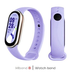 Xiaomi Mi band 8-8 NFC 벨트 교체 miband8 실리콘 팔찌 스마트 밴드 8 방수 시계 밴드 액세서리 용 스포츠 스트랩