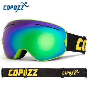 COPOZZ 남성 여성 브랜드 스키 고글 스노우 보드 고글 스키 용 안경 UV400 보호 스노우 안경 안개 방지 스키 마스크 안경