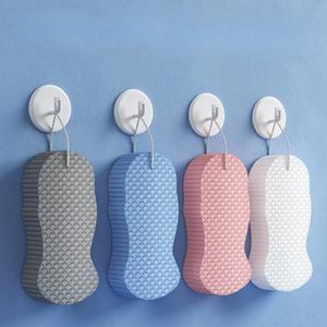 3D 목욕 스폰지 바디 스파 스크러버 엑스 폴리 에이 팅 물고기 규모 부드러운 무통 바디 케어 타올 클렌저 욕실 버블 샤워 용품