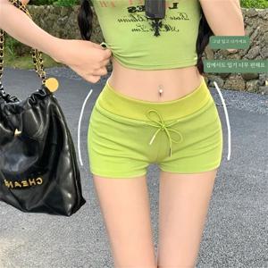 여름 슬리밍 낮은 허리 캐주얼 반바지 여성 미니 사이즈 얇은 섹시한 엉덩이 커버 기본 레이어 겉옷 바지 핫 세일
