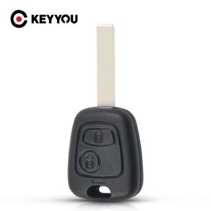 KEYYOU For Toyota AYGO For Citroen C1 C2 C3 For Peugeot 307 107 207 407 원격 자동차 키 쉘 케이스 HU83/VA2 블레이드 2 버튼