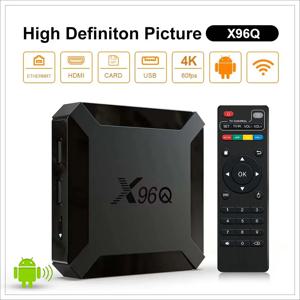 글로벌 스마트 안드로이드 TV 박스 X96Q 4K 스마트 TV 박스 Wifi Youtube Tiktok 5V/2A 다국어 스트리밍 플레이어 셋톱박스