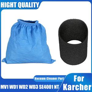 Karcher MV1 WD1 WD2 WD3 NT 시리즈 섬유 필터 백 및 필터 요소, 진공 청소기 필터 백 부품 필터 교체