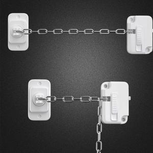 ABS 어린이 안전 창 체인 스테인레스 스틸 붙여 넣기 창 스토퍼 보호 잠금 장치 비 마킹 접착제 사고 방지