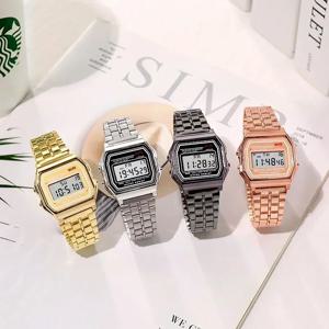 남자를위한 1pcs 디지털 시계 스포츠 방수 팔찌 시계 골드 Electronice LED 손목 시계 여성 Casucal Montre Homme Relogio