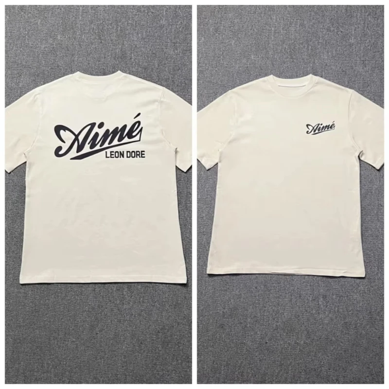 2025 뉴 아메리칸 트렌디 브랜드 Leon Dore 인쇄 된 남성 커플 반팔 티셔츠 디자이너 streetwear 패션 탑 의류