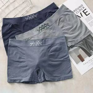 높은 탄성 남자 복서 남자 팬티 벌집 통기성 중반 허리 남성 속옷 부드럽고 편안한 팬티 망 팬티