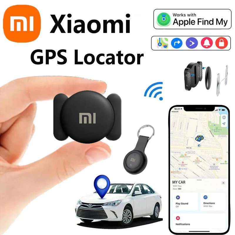 Xiaomi GPS 로케이터 애완 동물 지갑 가방 자동차 글로벌 포지셔닝 추적 노인 어린이 iPhone 용 분실 방지 파인더 찾기