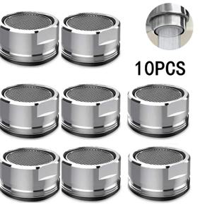 10/3PCS 수도꼭지 필터 절약 물 탭 통풍기 M24 스레드 욕실 황동 스테인레스 스틸 교체 가능한 필터 메쉬 혼합 노즐