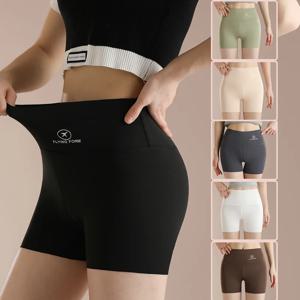 여성 스레드 슬림 반바지 높은 스트레치 원활한 요가 레깅스 여름 숙녀 소녀 높은 허리 러닝 사이클링 체육관 스포츠 반바지