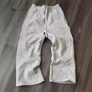 Y2k 그레이 캐주얼 바지 빈티지 기능성 전술 남성 여성 프리미엄 조깅 와이드 레그 팬츠 Drawstring streetwear 스웨트 팬츠