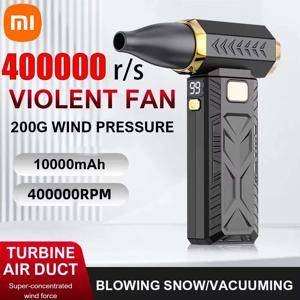 Xiaomi 400000RPM 폭력 팬 강력한 전기 공기 송풍기 먼지 청소기 TypeC 충전 53 메터/초 브러시리스 터보 제트 팬 송풍기