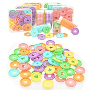 24mm Macarons 플라스틱 바인딩 반지 루스 리프 노트북 플래너에 적합 Scrapbooking 버섯 구멍 학교 바인딩 용품