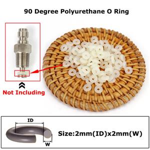 새로운 O-링 씰 90 Duro 폴리우레탄 2MM(ID) * 2MM(W) 페인트볼 탱크 조절기 편도 포스터 채우기 젖꼭지 Oring