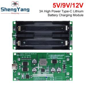 TZT Type-C 15W 3A 18650 리튬 배터리 충전기 모듈 DC-DC 스텝 업 부스터 고속 충전 UPS 전원 공급 장치/변환기 5V 9V 12V