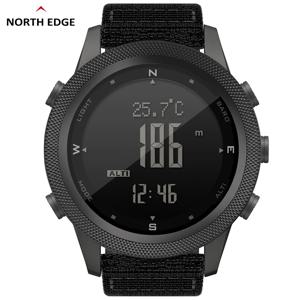 NORTH EDGE APACHE-46 남성용 디지털 시계 야외 스포츠 러닝 수영 야외 스포츠 시계 고도계 기압계 나침반 WR50M