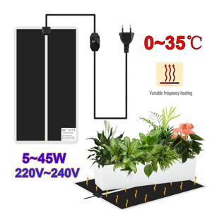 5~45W 묘목 열 매트 220V~240V 식물 씨앗 발아 전파 따뜻한 패드 식물 꽃 야채 겨울 감기 방지 열 매트