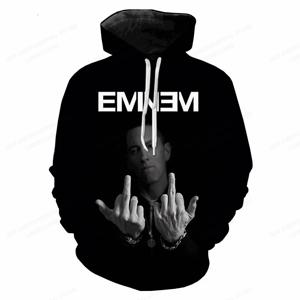랩퍼 Eminem 3d 인쇄 후드 남성 여성 패션 까마귀 어린이 스웨터 소녀 코트 랩 록 스웨트 여성 의류 특대