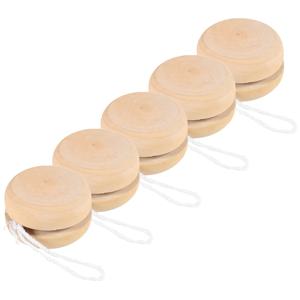 5 Pcs 요요 공 장난감 어린이 요요 공 장난감 DIY 낙서 선물 나무 아이