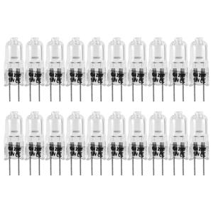20 Pcs G4 할로겐 전구, 20W 12V 할로겐 전구 2 핀 투명 램프 전구, 쿠커 조명, 신호등, 트랙