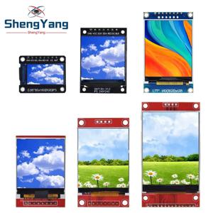 TFT 디스플레이 0.96/1.3/1.44/1.77/1.8/2.0/2.4/2.8 인치 IPS 7P SPI HD 65K 풀 컬러 LCD 모듈 ST7735 드라이브 IC 80*160 Arduino 용