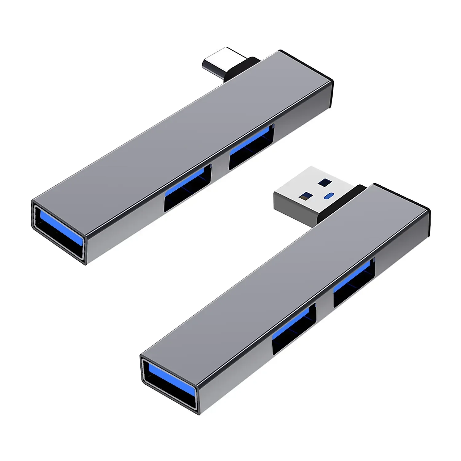 3 in 1 USB 허브 OTG USB 3.0/Type-C 3.0 ~ 3 USB USB 분배기 허브 속도 5.0Gbps PC 노트북 노트북 용 3 포트 유형 C 허브